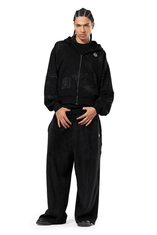 WASHED EFFECT ZIP-UP