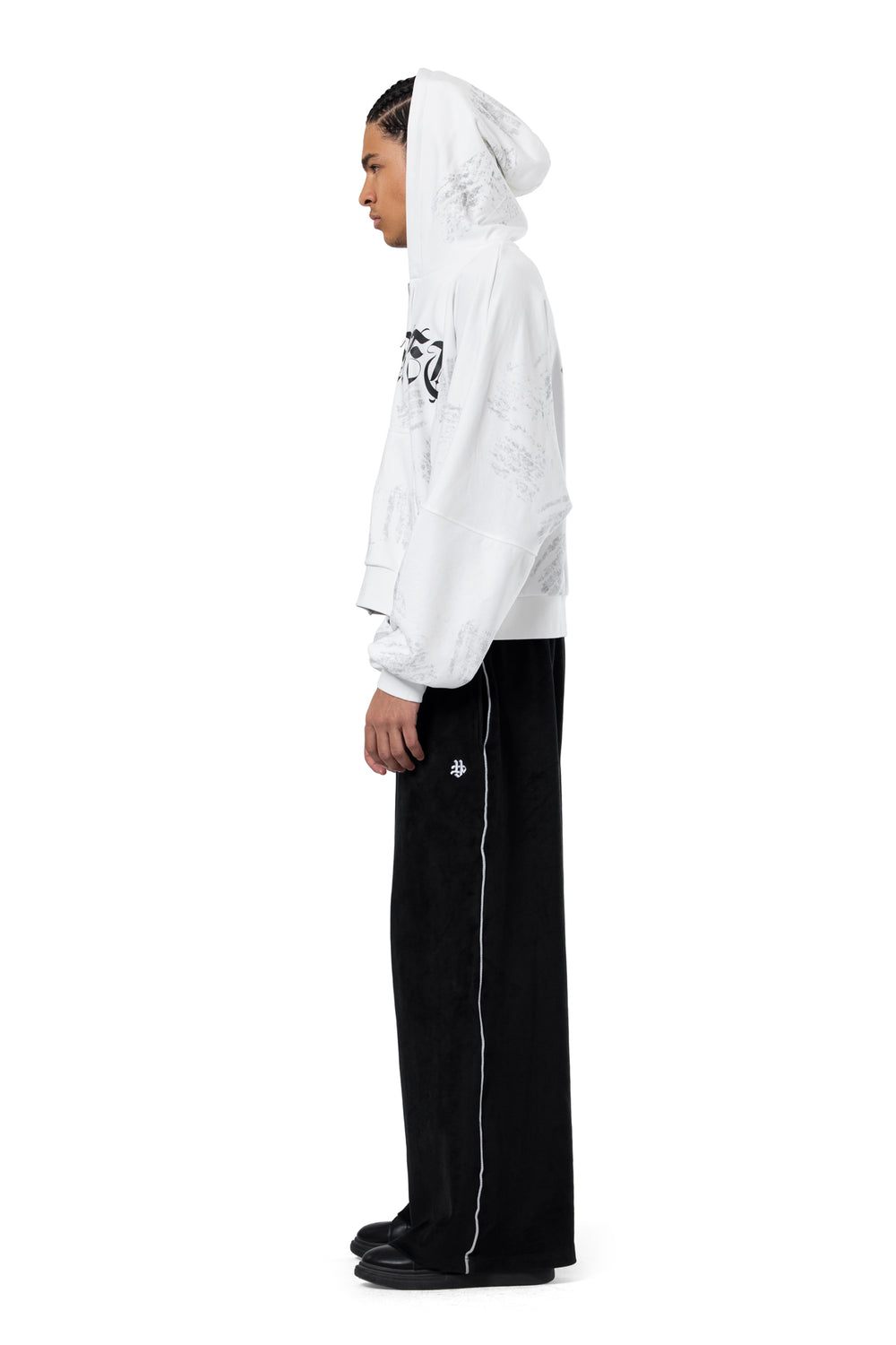 WASHED EFFECT YMREE ZIP-UP