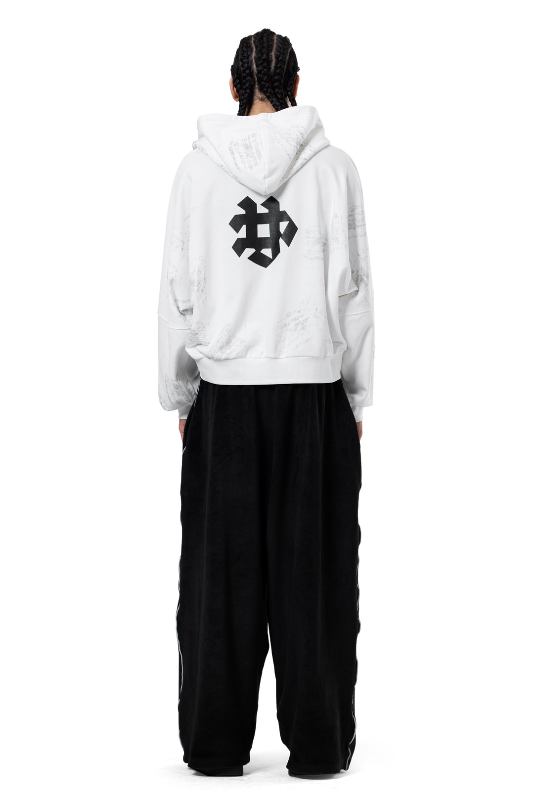 WASHED EFFECT YMREE ZIP-UP