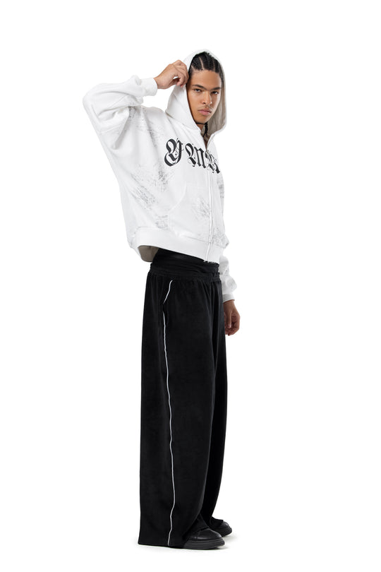WASHED EFFECT YMREE ZIP-UP