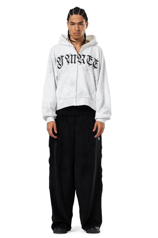 WASHED EFFECT YMREE ZIP-UP
