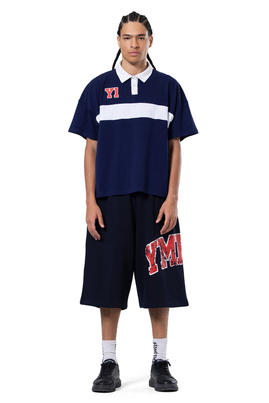Y1 NAVY OVERSIZED POLO