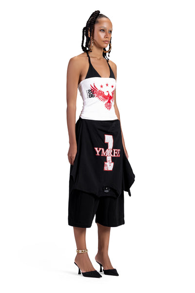 NUMBER 1 TSHIRT SHORTS BLACK